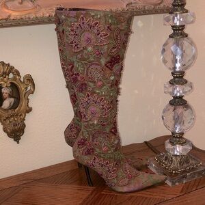 Oscar de la Renta couture boots